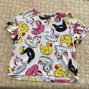 Zara Long Crop T-shirt